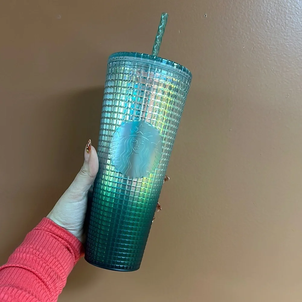 Starbucks Green Tumbler with Straw - Picture 1 of 3